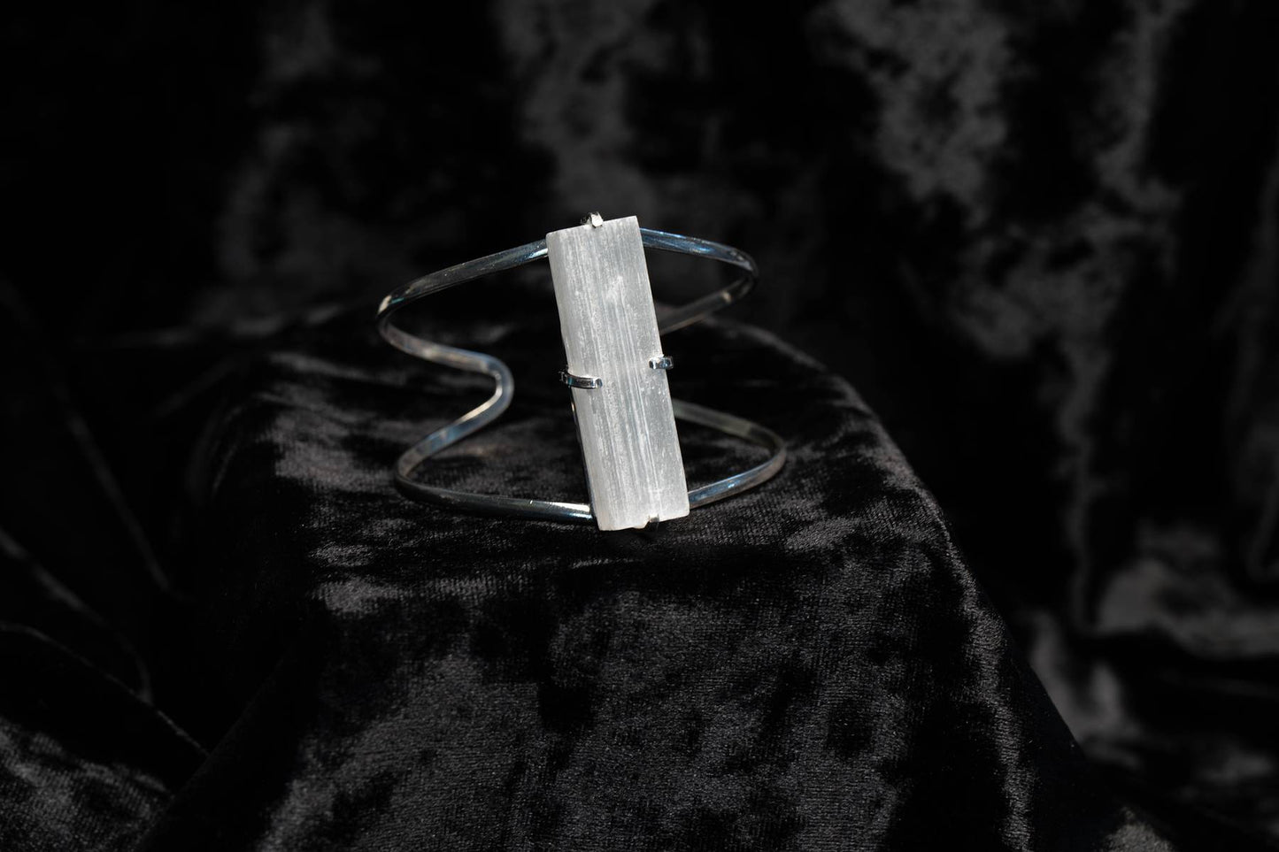 Selenite | Arc Bracelet