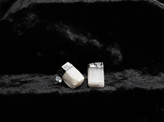 Selenite | Stud Earrings