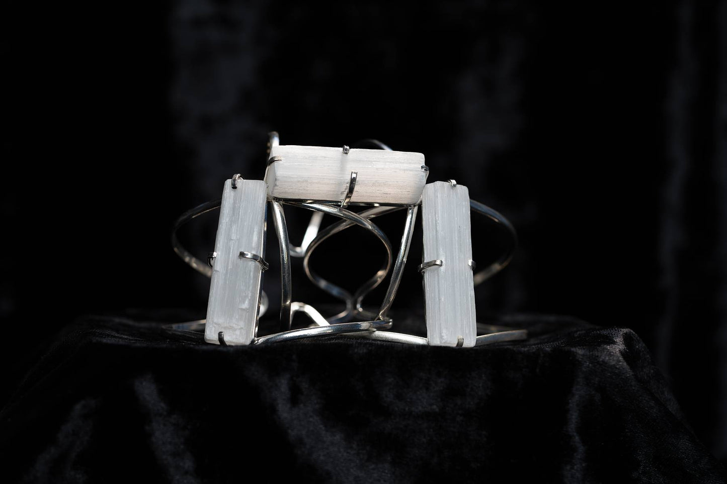 Selenite | Arc Bracelet